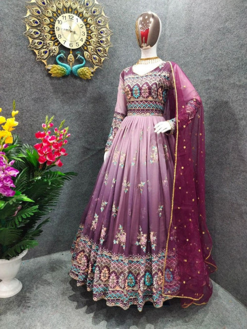 Wide range of designer collection Indian Desi Handmade Anarkali lehanga. Festive wear Dupatta indian festivals traditional outfits Indian weddings indian clothing for women.