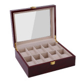 10-Slots-Black-Watch-Storage-Boxes