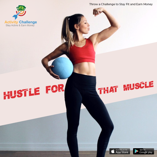 Workouts don't just mean getting ripped. Earn money too, with the new Activity Challenge app. Download today!