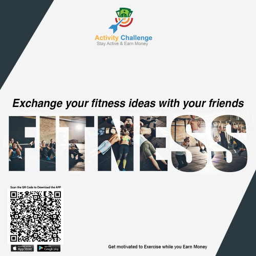 Earn money by motivating others on taking up fitness challenges. It is a fun way to workout. Try today by downloading our Activity Challenge app.