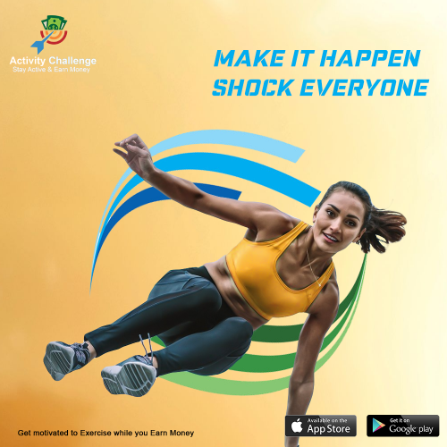 Shock your friends by completing the challenges they give you, and earn money too with the new Activity Challenge app. Download today!