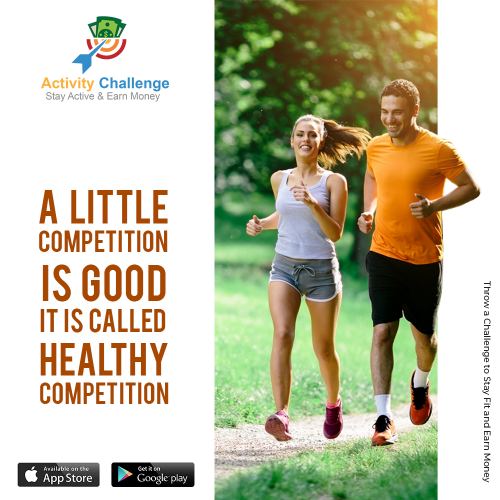 Compete with your friends. Challenge them, challenge yourself, and earn money! Download the Activity Challenge app today!