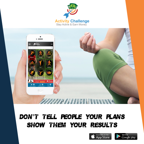 Show your friends the new you by completing the challenges they give you, and earn money too. Download the Activity Challenge app today!