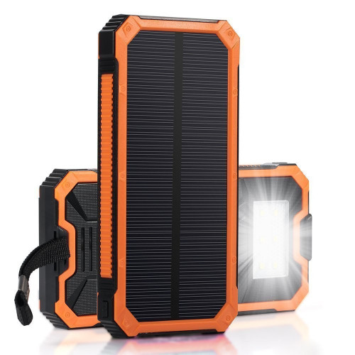 20000mAh Solar Charging External Power Bank Orange 2