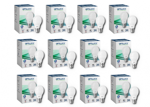 20Watt B22 LED Bulb Warm White Pack Of 12 (1)