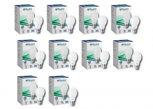 20Watt B22 LED Bulb White Pack Of 10 (1)