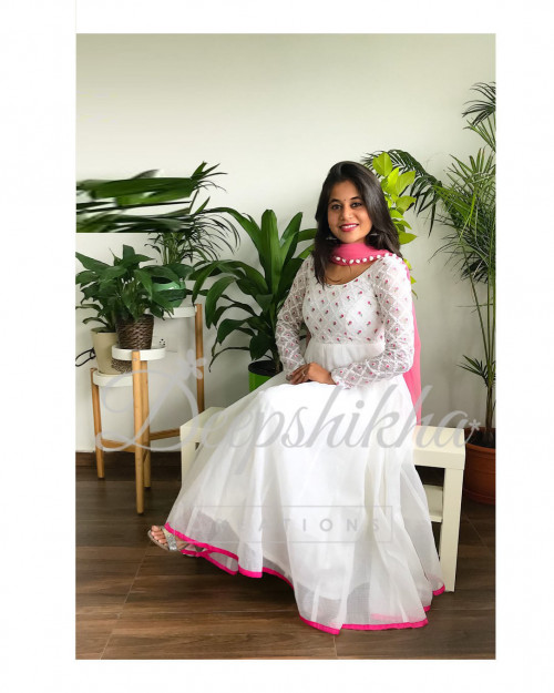 Wide range of designer collection Indian Desi Handmade Anarkali lehanga. Festive wear Dupatta indian festivals traditional outfits Indian weddings indian clothing for women.