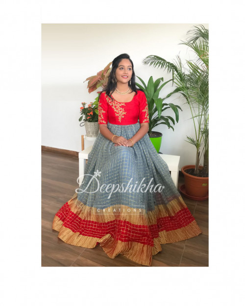 Wide range of designer collection Indian Desi Handmade Anarkali lehanga. Festive wear Dupatta indian festivals traditional outfits Indian weddings indian clothing for women.