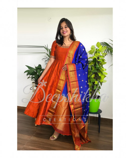 Wide range of designer collection Indian Desi Handmade Anarkali lehanga. Festive wear Dupatta indian festivals traditional outfits Indian weddings indian clothing for women.