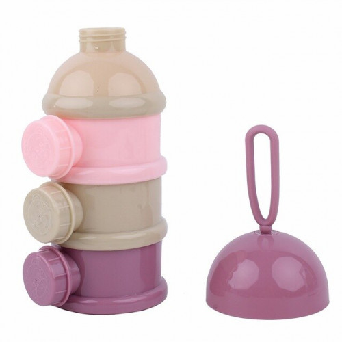 3 Layer portable newborn milk formula powder box Purple