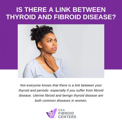 Your thyroid is a butterfly-shaped gland at the base of your throat, approximately 2 inches in size and an ounce in weight. Fibroids are growths in, on, and around your uterus. Know how thyroid and fibroids are linked https://www.usafibroidcenters.com/blog/is-it-your-thyroid-or-fibroids/