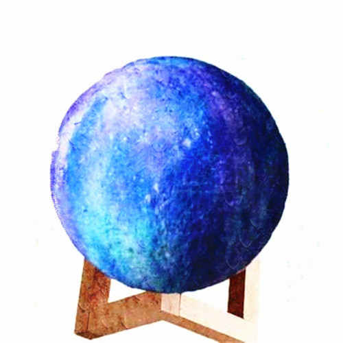 3D MOON LAMP BLUE 1