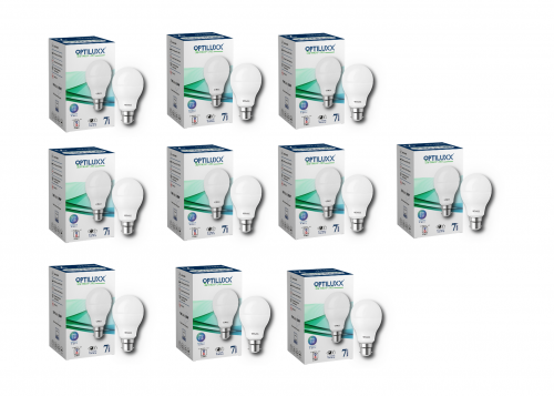 7Watt B22 LED Bulb White Pack Of 10 (1)