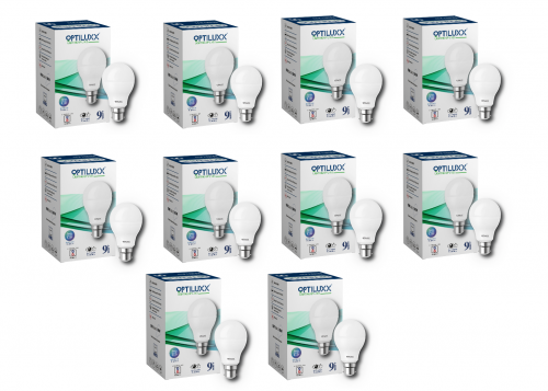 9Watt B22 LED Bulb White Pack Of 10 (1)