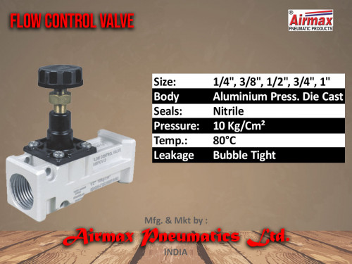 Airmax pneumatics is a leading flow control valve manufacturer and exporter in India.