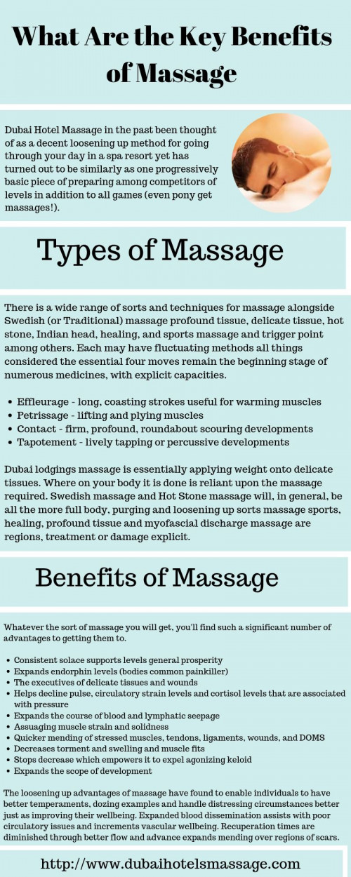 Dubai hotels massage is the best place for getting a body to body massage, full body massage, Nuru massage and many types of massage services at cheap rates.http://www.dubaihotelsmassage.com/