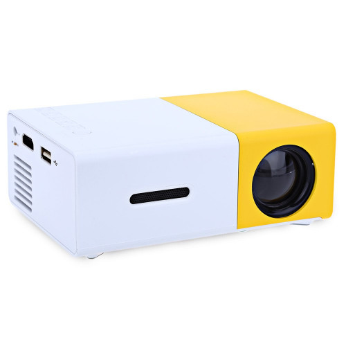 AAO YG300 Portable Mini Projector LED Mini Proyector For Video Games Home Theater Support HDMI USB