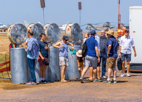 :Cooling down at Avalon Airshow 2019