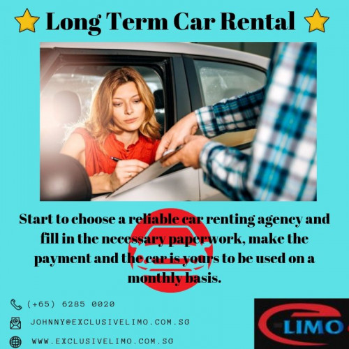 Looking at a Long Term Car Rental? Exclusive Limo is providing Monthly Car Leasing Singapore. They are committed you to provide a car with good condition and with comfort. Click and know the major factors of car leasing.

#longtermcarrental #monthlycarleasingsingapore
https://www.exclusivelimo.com.sg/monthly-car-leasing-singapore/
