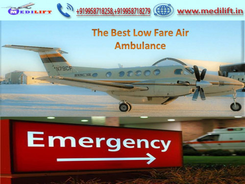Get Medilift low fare commercial and full ICU support charter aircraft to the quick relocation of the very critically ill or injured patient. Air Ambulance Services from Ranchi is easily available in your city with the doctor team.
https://bit.ly/2P3cVQK