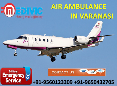 Medivic Aviation Air Ambulance Services in Varanasi is the superb way to transfer the very serious patient from one facility to another within a very little time. We render the full hi-tech charter aircraft and commercial airlines under the well-skilled MD doctor, well experienced medical team, paramedics, technician, and lady nurses at the same time. 

Website: https://www.medivicaviation.com/air-ambulance-service-varanasi/