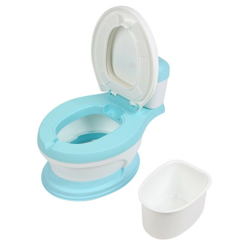 Baby Training Toilet Potty Trainer Chair Blue 2