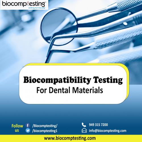 We provide biocompatibility testing for various types of medical devices to help manufacturers meet regulatory compliance and achieve global acceptance. Give us a call today at 949-315-7200.
http://www.biocomptesting.com/industries/