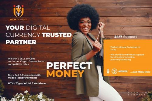 MiviM Exchange is a Fast, Secure & Trusted. We have the lowest rates out there and pride ourselves with a 24/7 support staff. We sell online bitcoin in Ghana and Check here Bitcoin rate in Ghana.

Visit website:- https://www.mivimexchange.com/about-us