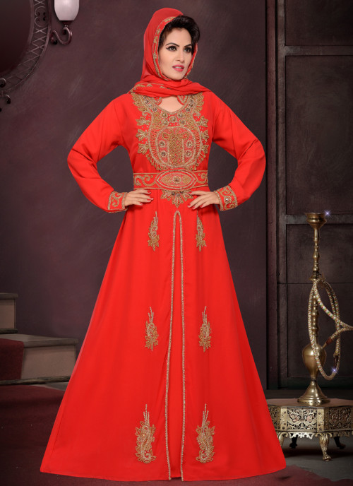Checkout Blood Red Kaftan Dresses from Mirraw Online Store which are made from really high quality fabrics with great discounts. It offers great shipping to any part of the world. http://bit.ly/2HwG8k1