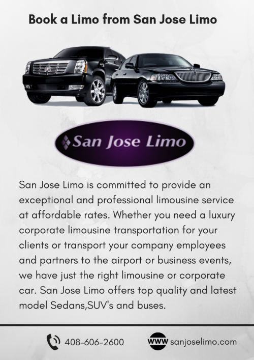 Book a Limo from San Jose Limo