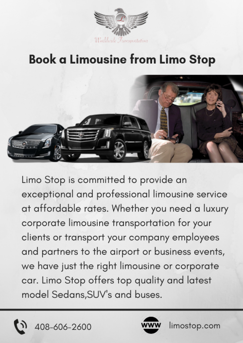 Book a Limousine from Limo Stop