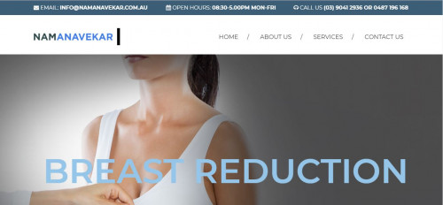 We provide breast augmentation, reduction and breast lift surgery in Melbourne. Breast lessening surgery reduces the quantity of skin, tissue and fat from the breasts.
Read more:-http://namanavekar.com.au/breast-reduction/