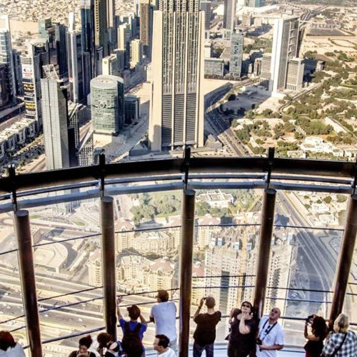 The famous observation deck & lounge at 125th & 148th floors provide with panoramic views of the Arabian Gulf. The centerpiece of a large mixed-use development, the Burj Khalifa contains offices, retail space, residential units, and a Giorgio Armani hotel. Read more: https://www.encardio.com/burj-khalifa/