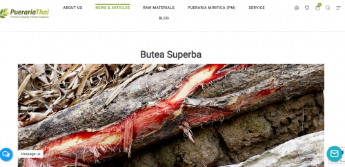 Butea Superba is a type of plant that its roots and stem becomes a medicine for strength and power as well as sexual performance for men
Read More: https://www.puerariathai.com/butea-superba/