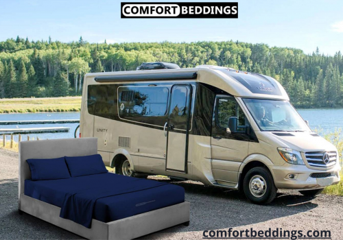 Affordable & stylish navy blue sheets at Comfort Beddings online store. These sheets are comfortable & durable. We provide 100% Egyptian cotton & 600 or 1000 thread count sheets. Visit now: https://comfortbeddings.com/products/navy-blue-rv-sheet-set