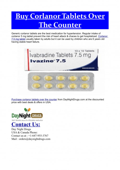 Buy Corlanor Tablets 1