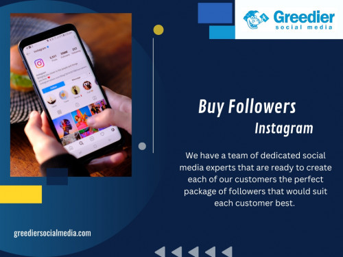 When other people see that you have many followers, they’re more likely to engage with your account. It can result in higher likes and comments, eventually leading to conversions or new customers and clients.

Official Website : https://greediersocialmedia.com

Our Profile :  https://gifyu.com/greediersocial

More Photos :

https://tinyurl.com/2lnkll6z
https://tinyurl.com/2h4zk3dn
https://tinyurl.com/2zqjo2av