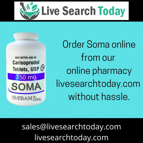 Get 25% off on all medicines online
SHOP HERE-https://livesearchtoday.com/shop/
Check This-https://www.linkedin.com/showcase/buy-soma-online-in-order-now/?

Soma may cause drowsiness in a nursing baby because it can pass into the breastmilk. If you are breastfeeding, inform your doctor. It is still a question whether Carisoprodol will harm an unborn baby or not. Tell the doctor if you are pregnant. Soma is not under the recommendation for use by anyone younger than 16 years old. Older adults are more likely to have the side effects of this medicine. You may face withdrawal symptoms if you stop using Soma (Carisoprodol) after using it over a long duration. Do not suddenly stop using this medication before prior consultation with a doctor. The doctor may recommend you lower the dosage before you stop taking this drug altogether.