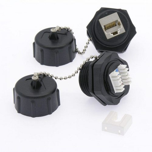 Buy premium quality CAT6 RJ45 Shielded Industrial Panelmount Bulkhead Coupler with Dust Cap at the lowest prices. You can find here more Cat5e/6 Coupler and other networking products.https://www.sfcable.com/cat6-rj45-shielded-industrial-panelmount-bulkhead-coupler-with-dust-cap.html