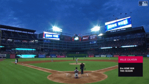 Calhoun solo HR vs DET 8 3 2019