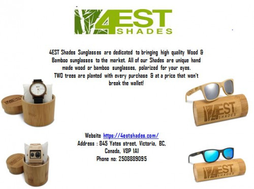 The real wood watches are highly in demand in Canada as these are made of sustainable material without harming the earth.https://4estshades.com/collections/watches/products/4est-shades-real-wood-leather-watch-grey