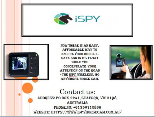 The ISPY wireless horse camera Australia is now days generating popularity among public due to its user friendly design and features. https://www.ispyhorsecam.com.au/
