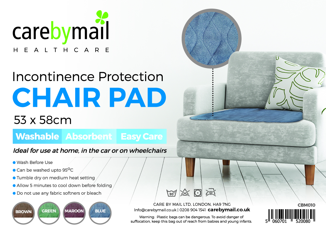 Washable Reusable Incontinence Chair / Seat Pad 1000ml Absorbency (53