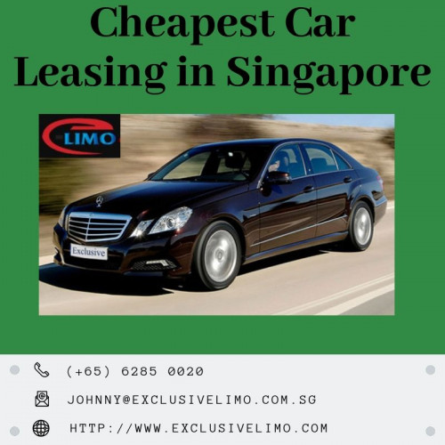 Looking a Car on Lease? Exclusivelimo providing Cheapest Car Lease in Singapore. They are providing Car Leasing services from many years and now they are known to be helpful and reliable to many foreigners. Contact us for car rental packages according to your comfort and convenience.

#carleasing 
#carleasinginsingapore 
#singaporecarleasing 
#cheapestcarleasesingapore
http://www.exclusivelimo.com.sg/cheapest-monthly-long-term-vehicle-car-leasing-in-singapore/