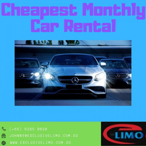 Looking for Cheapest Car Rental? Exclusive Limo providing the Cheapest Monthly Car Rental in Singapore. If you want to rent your car to travel around in the city then this article can show you how you can lease a car.

#cheapestmonthlycarrental
https://www.exclusivelimo.com.sg/cheapest-monthly-car-rental/