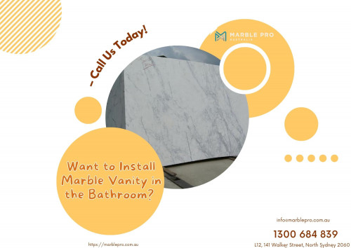 The use of marble for vanity tops and other projects has increased drastically. If you would like to install this material for your residential use, you are suggested to reach the reputed house of Marble Pro and relax. Find details about our installation services by dialling 1300 684 839 now!