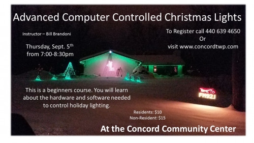 Computer Controlled Christmas Lights, Sept 5