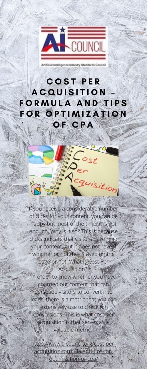 Cost per Acquisition – Formula and Tips for Optimization of CPAinfo