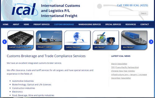 ICAL are custom brokers that offer standard and specialised customs brokerage services
Visit Us:-http://ical.com.au/customs-brokerage-and-trade-compliance-services/