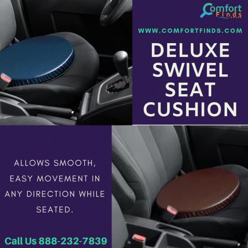 DELUXE SWIVEL SEAT CUSHION
THE DELUXE SWIVEL SEAT CUSHION IS A LIGHTWEIGHT ROTATING CUSHION THAT MAKES GETTING IN AND OUT OF A VEHICLE OR ANY SEAT EASIER. 
✔LOW PROFILE AND PORTABLE.
✔SEAT ROTATES 360 DEGREES
✔PERFECT FOR ANYONE WITH LIMITED MOBILITY
✔MAKES TRANSFERS EASIER
?15% OFF On YOUR FIRST PURCHASE?
?SHOP NOW - ? http://bit.ly/2M4WnsW